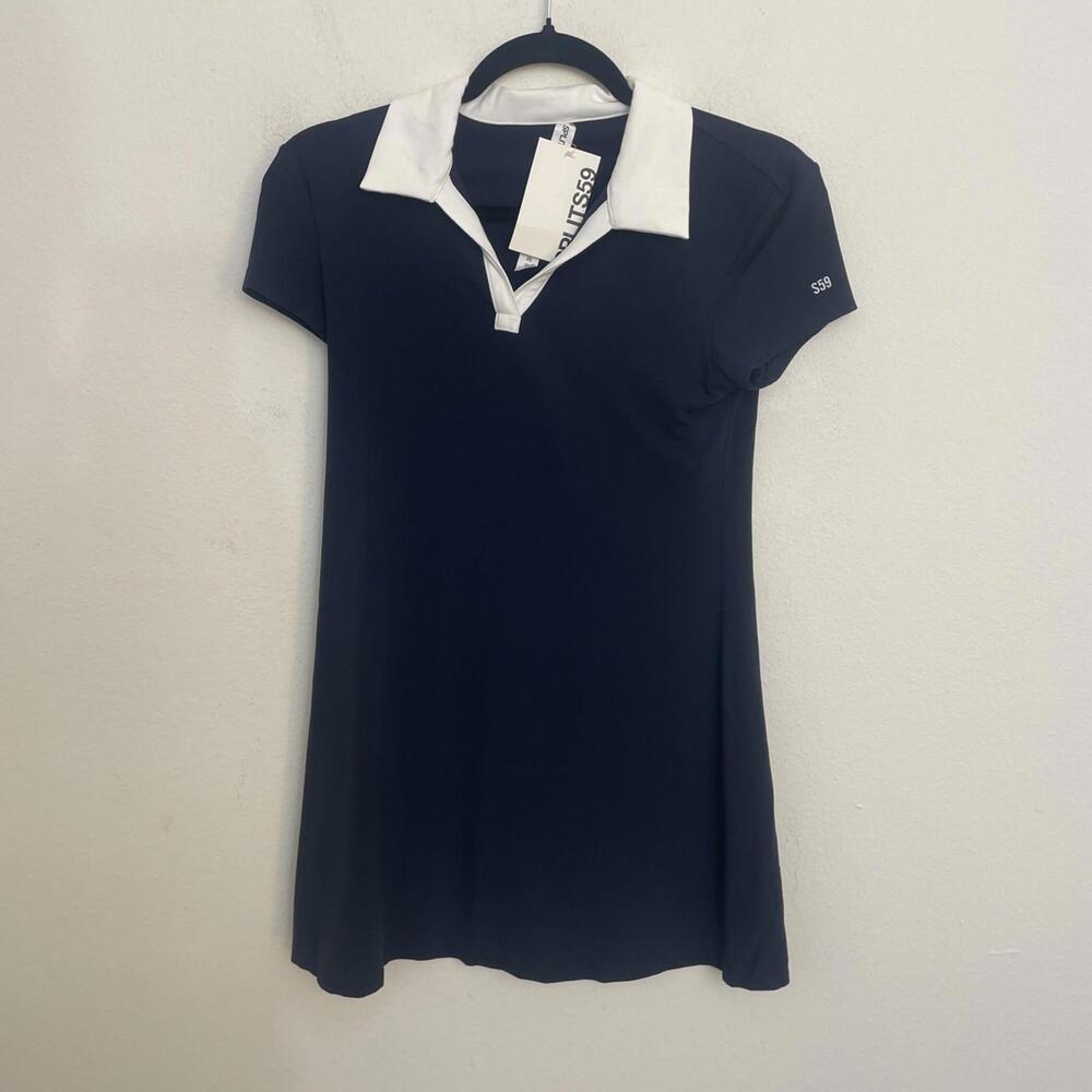 Splits59 Polo Airweight Mini Polo Dress Country Club Preppy size XS NWT $168msrp - Picture 2 of 7